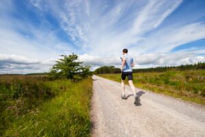 man doing aerobic workout