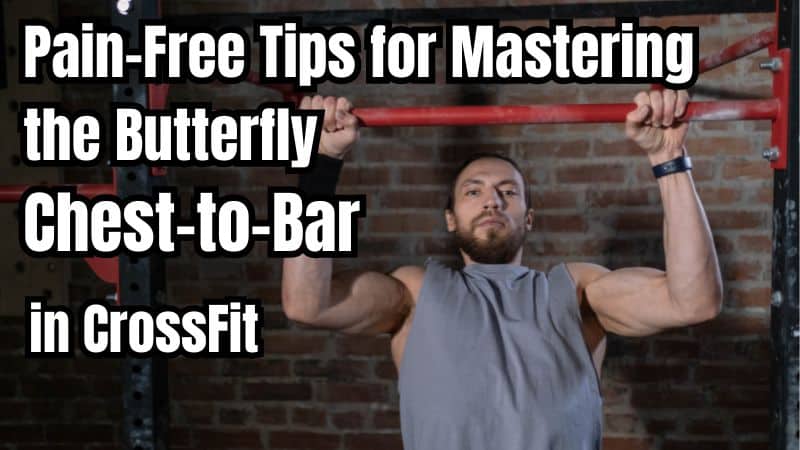 man doing the butterfly chest-to-bar