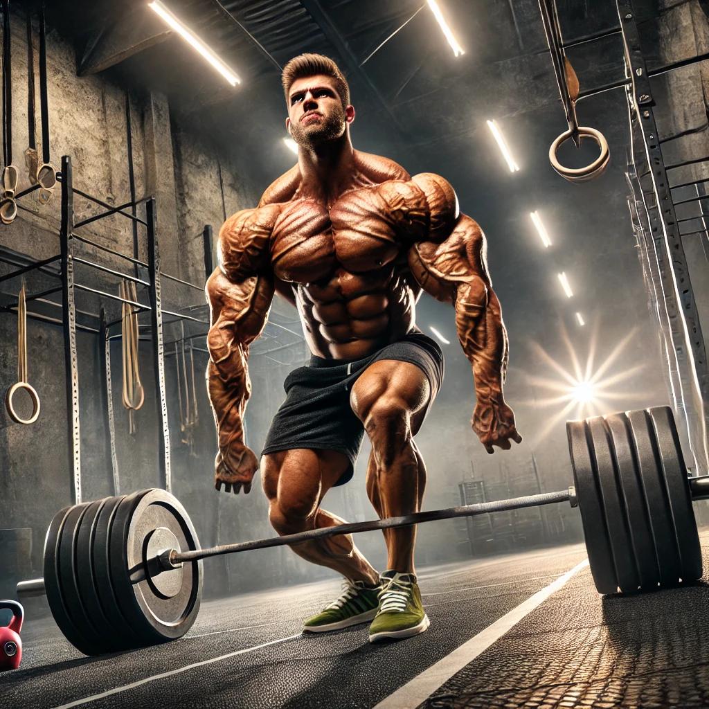 man doing crossfit for hypertrophy