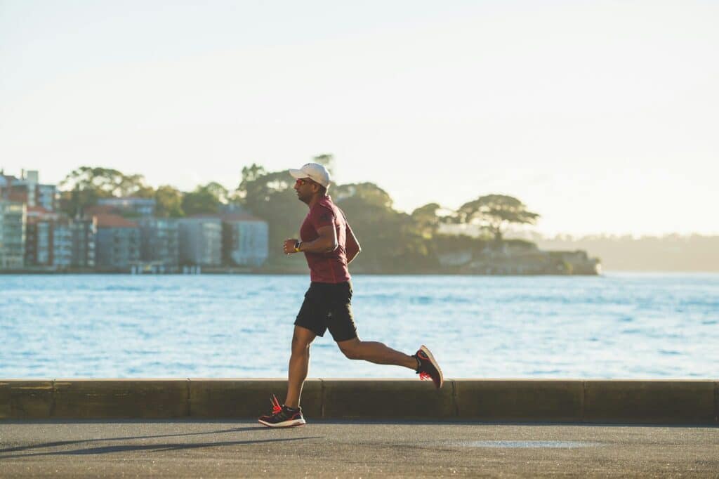 man doing cardio workout