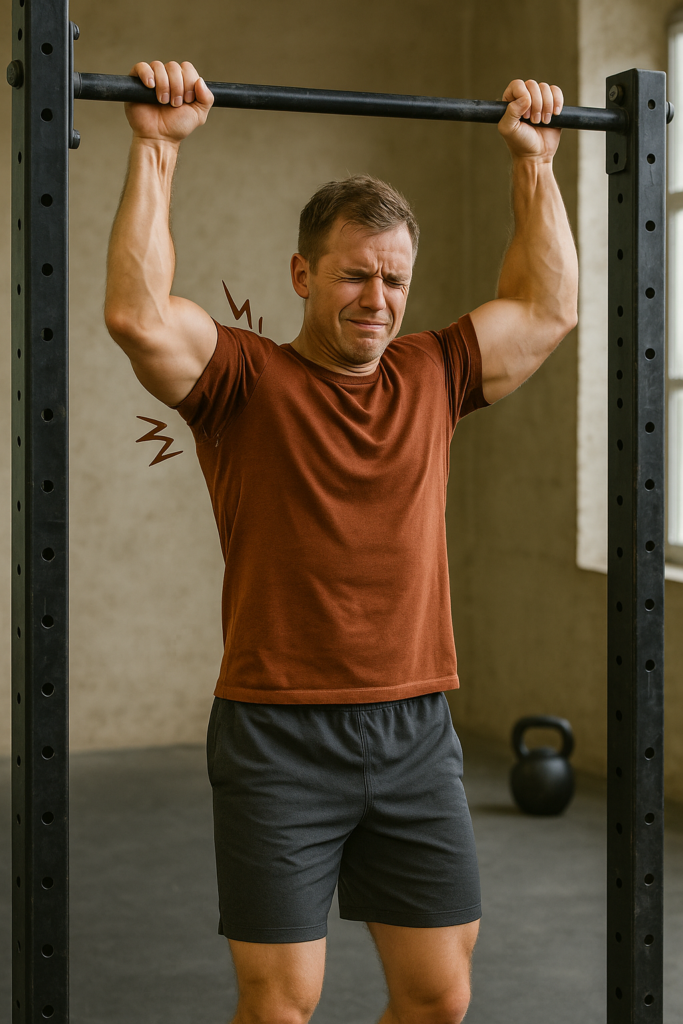 guy practicing gymanstics