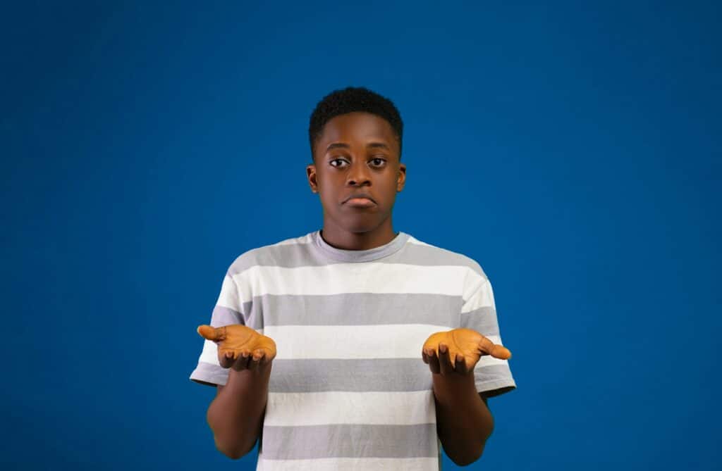boy confusing about his crossfit